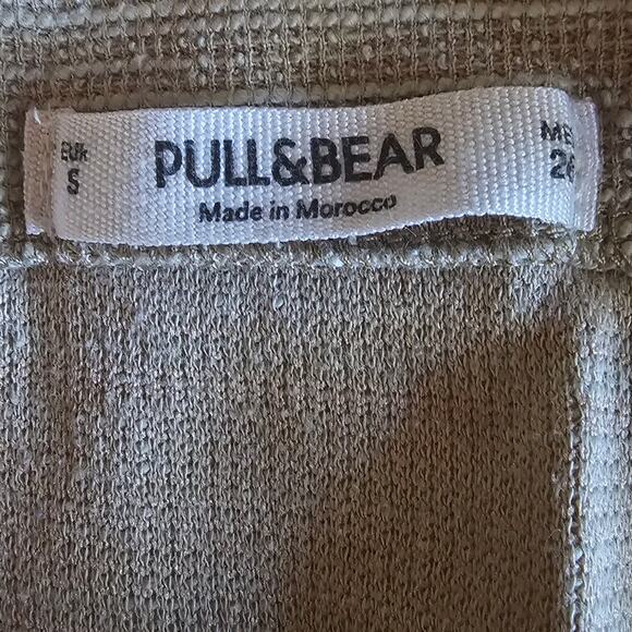 asos Pull & Bear Tan Brown Midi Sleeveless Dress Women's Size S 3302 - Picture 3 of 7